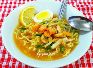 Foto resep Mie Kuah Udang tauge