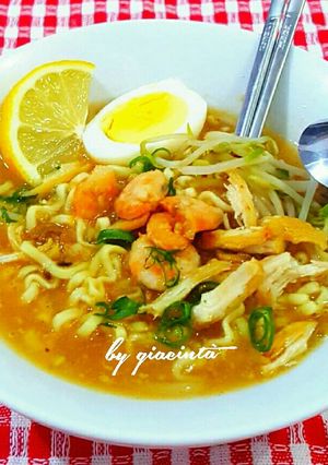 Foto resep Mie Kuah Udang tauge