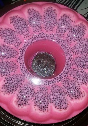 Foto resep Puding Buah Naga Sehat