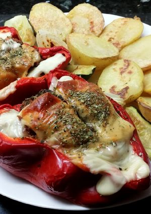 Una foto de Pimiento relleno fit