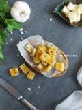 Simple Garlic Croutons