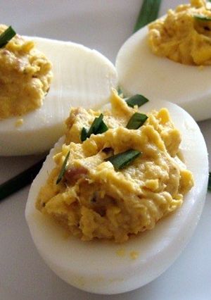 Una foto de Huevos rellenos