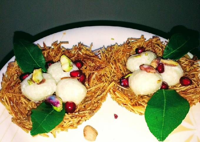 Rasgulla birds nest