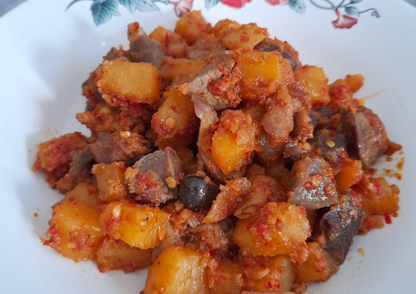 Sambal goreng kentang ati ampela