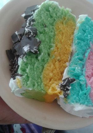 Foto resep #5resepterbaruku 😊. Cake lapis manis