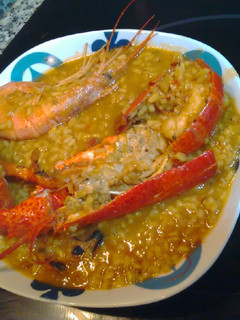 Una foto de Arroz de Bogavante