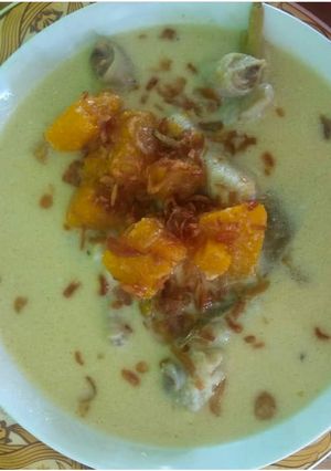 Foto resep Santan pumpkin (peringgi / labu kuning) dan Ceker
