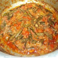 A picture of Bhindi ka salun.