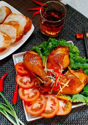 Hình của món Gà rô ti.