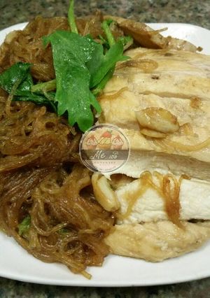 รูปของ อกไก่อบวุ้นเส้น