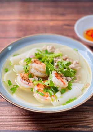 Hình của món Bánh Phồng Tôm Nấu Tôm Thịt.