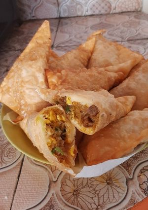 Foto resep Samosa bibeefcheese (bihun daging dan cheese)