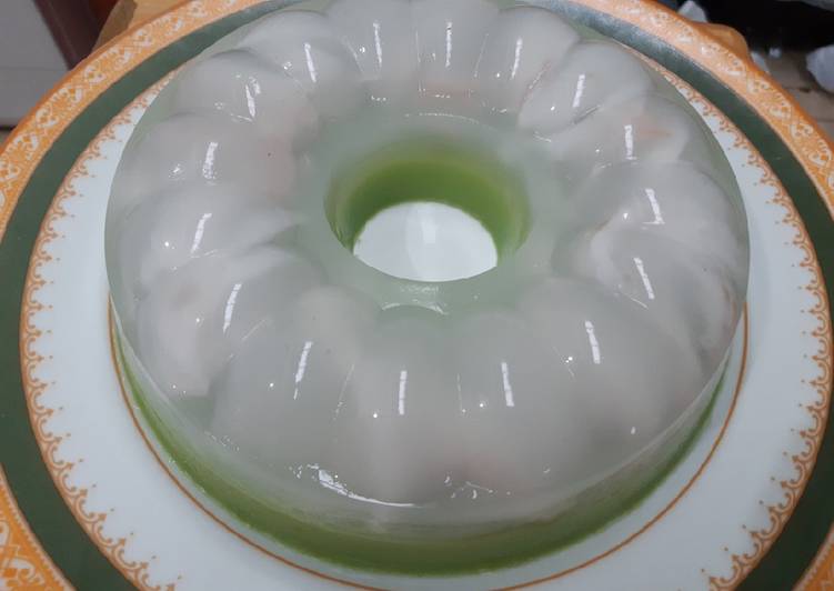 Puding Kelapa Pandan