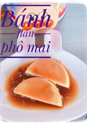 Hình của món Bánh flan phô mai.