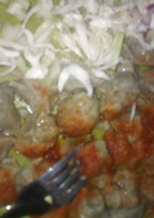 A picture of Danwake (Traditional dumpling) #myfirstrecipecontest.