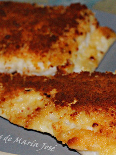 Una foto de Bacalao al horno con costra de queso