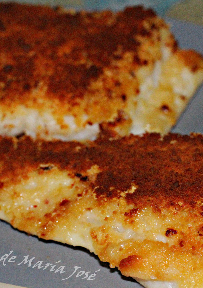 Una foto de Bacalao al horno con costra de queso