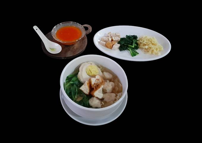 Resep Bakso Ayam Kuah Komplit Oleh Cha Cookpad