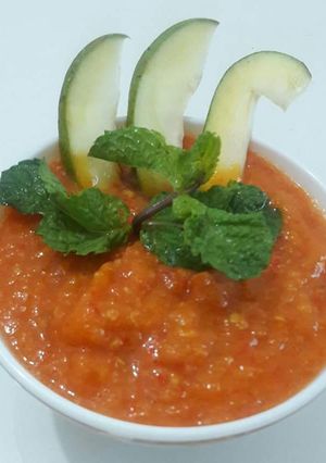 A picture of 🌶🍀🍁Hot&Spicy Garlic Mango Chutney 🌶🍀🍁.