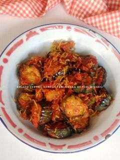 Foto resep Balado terong campur teri medan
