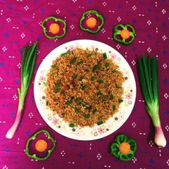 A picture of Burnt Garlic Veg Fried Rice.