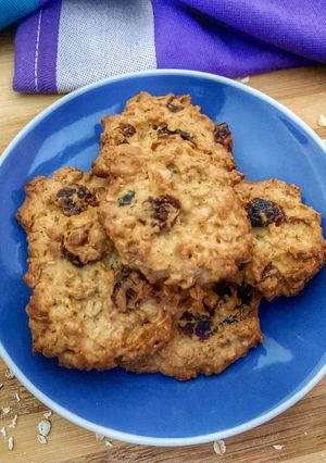 Foto di Biscotti con avena, mirtilli e nocciole