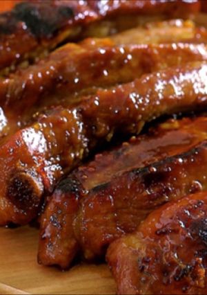 Una foto de Costilla de puerco asada