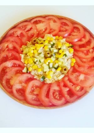 Une photo de Rosace de tomates
