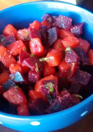 Una foto de Fácil ensalada tricolor