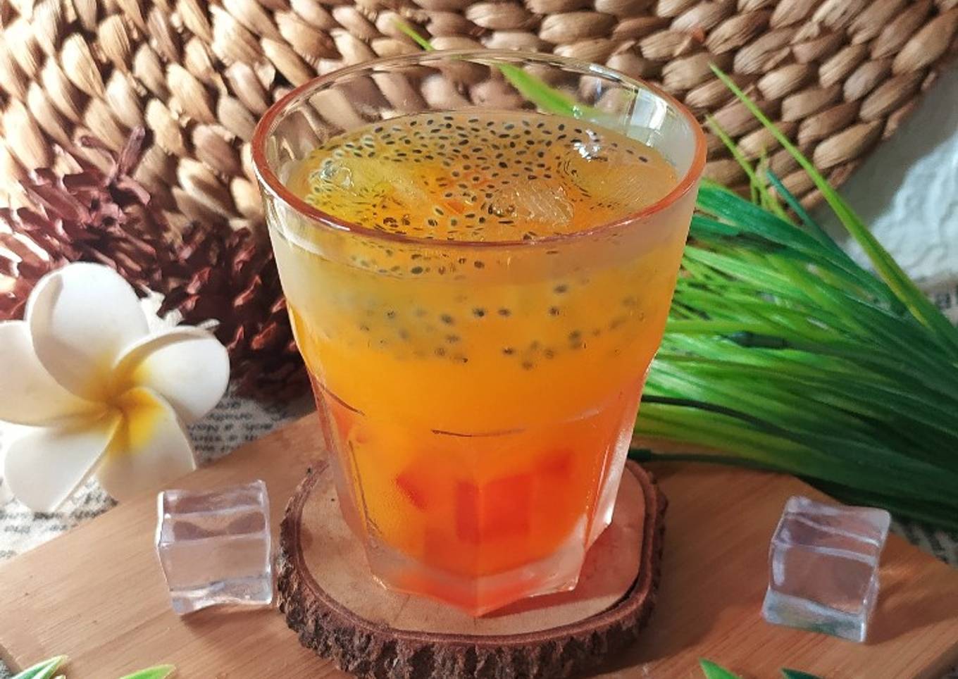 Es Nutrisari Jelly Selasih