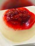 Whosayna’s Panna cotta with Strawberry Sauce