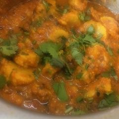 A picture of Gatte ki Sabji.