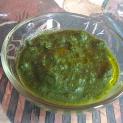 A picture of Raw mango chutney.