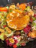 Comida VeraniegaEnsalada de queso de cabra con frutos secos
