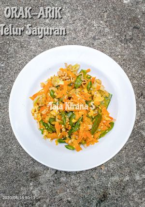 Foto resep Orak Arik Telur Sayuran