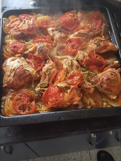 Una foto de Pollo al horno