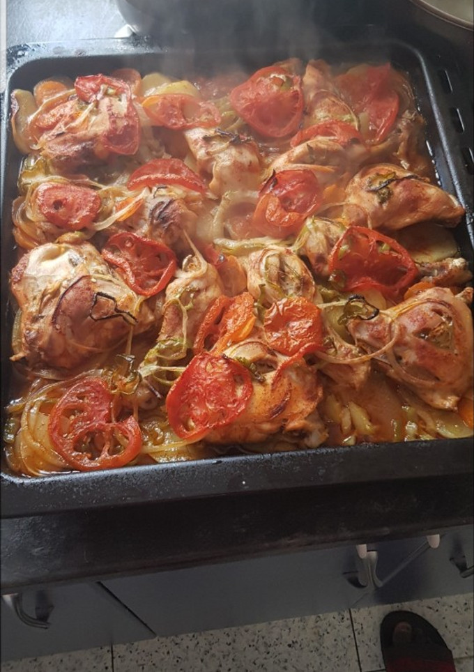 Una foto de Pollo al horno