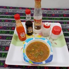 Simple veg soup A picture of Simple veg soup.