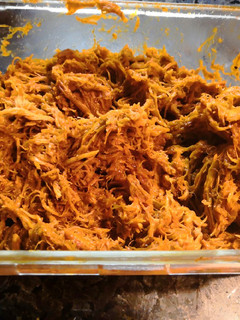 Una foto de Pulled Pork en olla express