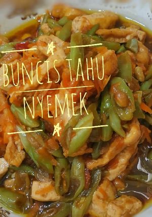 Foto resep Buncis & Tahu Nyemek |masakan rumahan sehari hari