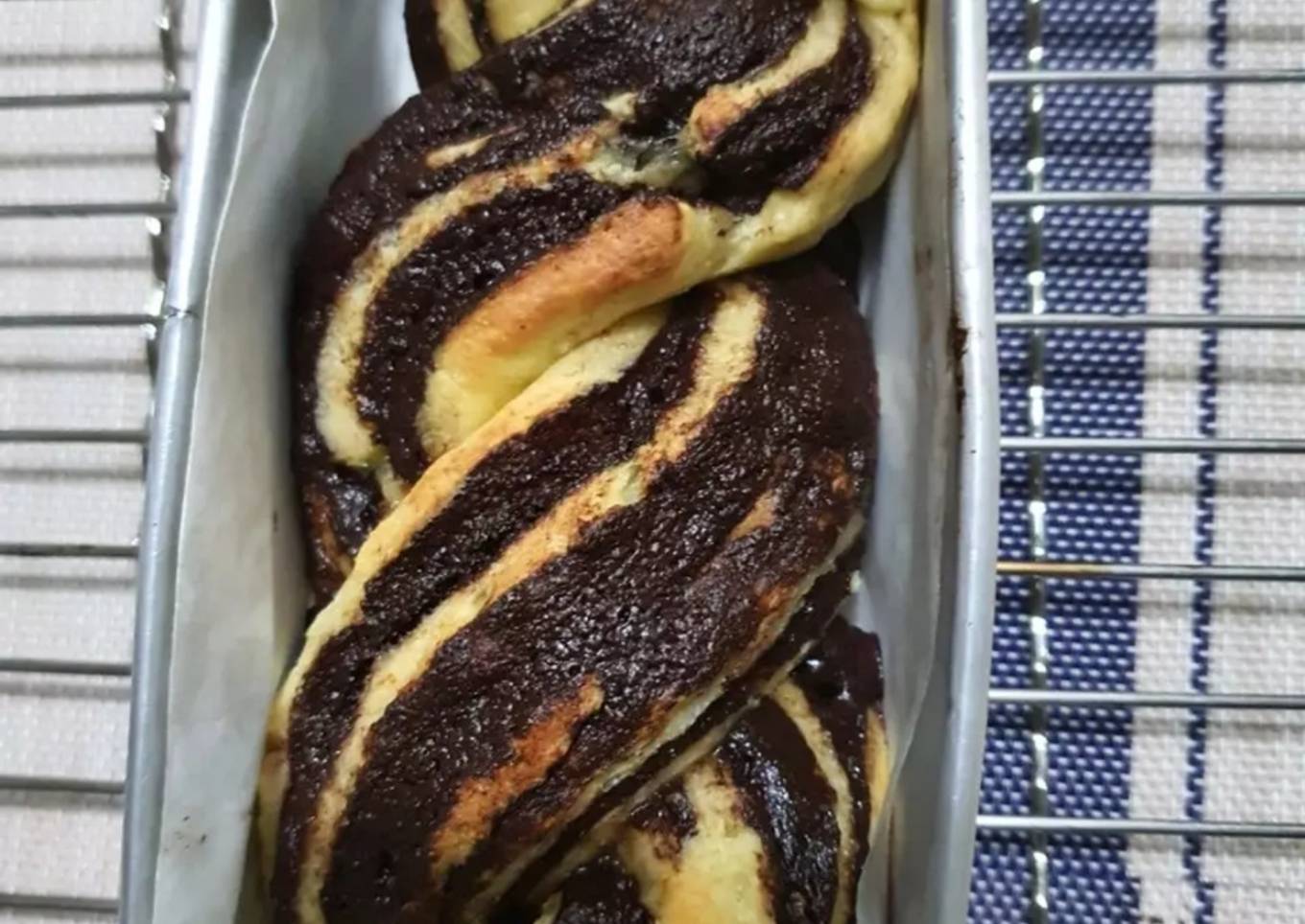 Roti coklat kepang (roti babka) #keto