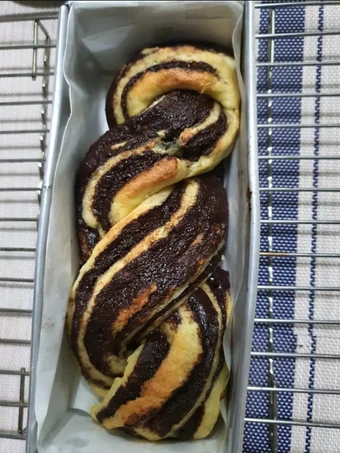 Langkah Gampang Membuat Resep Roti coklat kepang (roti babka) #keto yang Enak Banget Anti Ribet, Bikin Ngiler