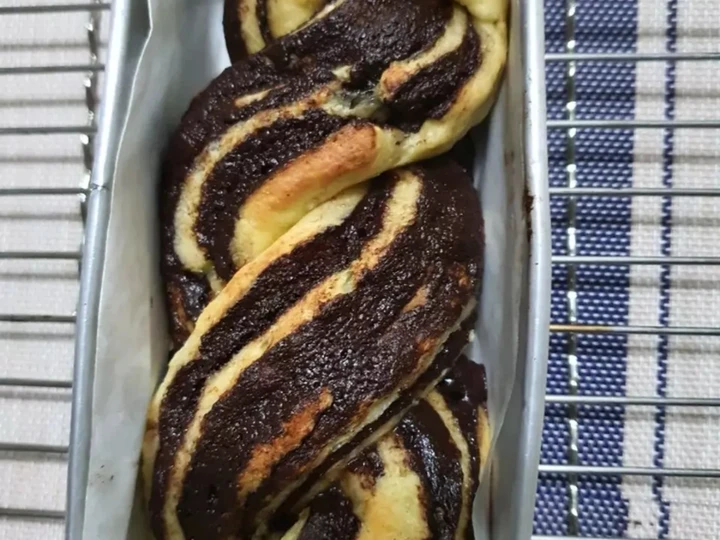 Langkah Gampang Membuat Resep Roti coklat kepang (roti babka) #keto yang Enak Banget Anti Ribet, Bikin Ngiler
