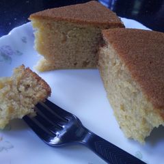A picture of Eggless Sufuria Cake on gas top#themechallenge.