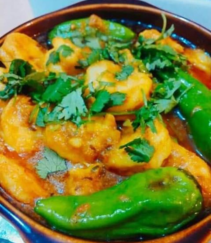 A picture of Prawns masala.