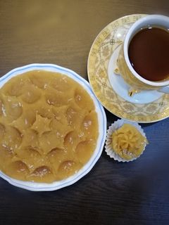 عکسی از دستور حلوا زعفرانی😍