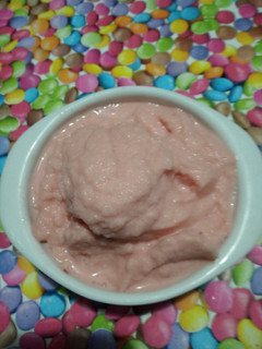Una foto de Helado de sandía y yogurt light