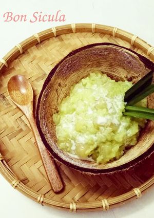 Hình của món Chè bưởi nếp lá dứa.
