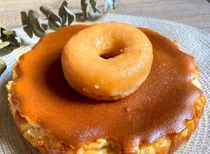 Foto principal de Tarta de queso sabor donut en airfryer