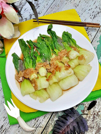 Anti Ribet, Buat Pok Choy Cah Garlic Saos Tiram Gampilll❤ Sederhana Dan Enak